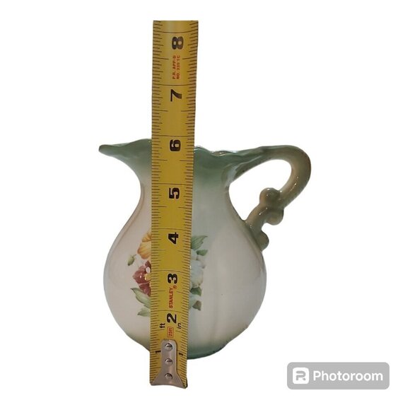 Vintage-Look Pansy Pitcher Jug - 6 Inches Tall, Hobbyist Creation - Picture 6 of 7
